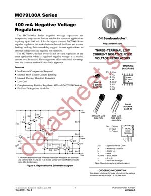 MC79L05ACDR2G datasheet  